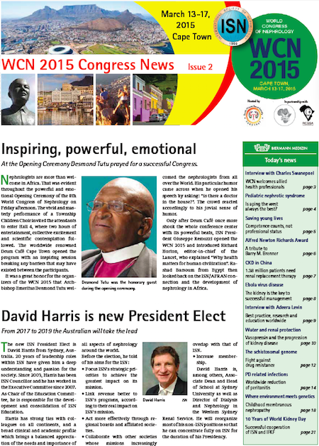 WCN 2015 Congress News Edition 2 Cover