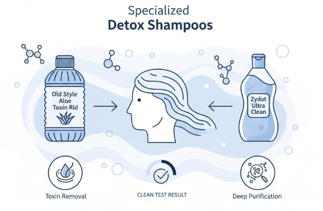 Specialized detox shampoos that can help you pass a hair drug test for THC